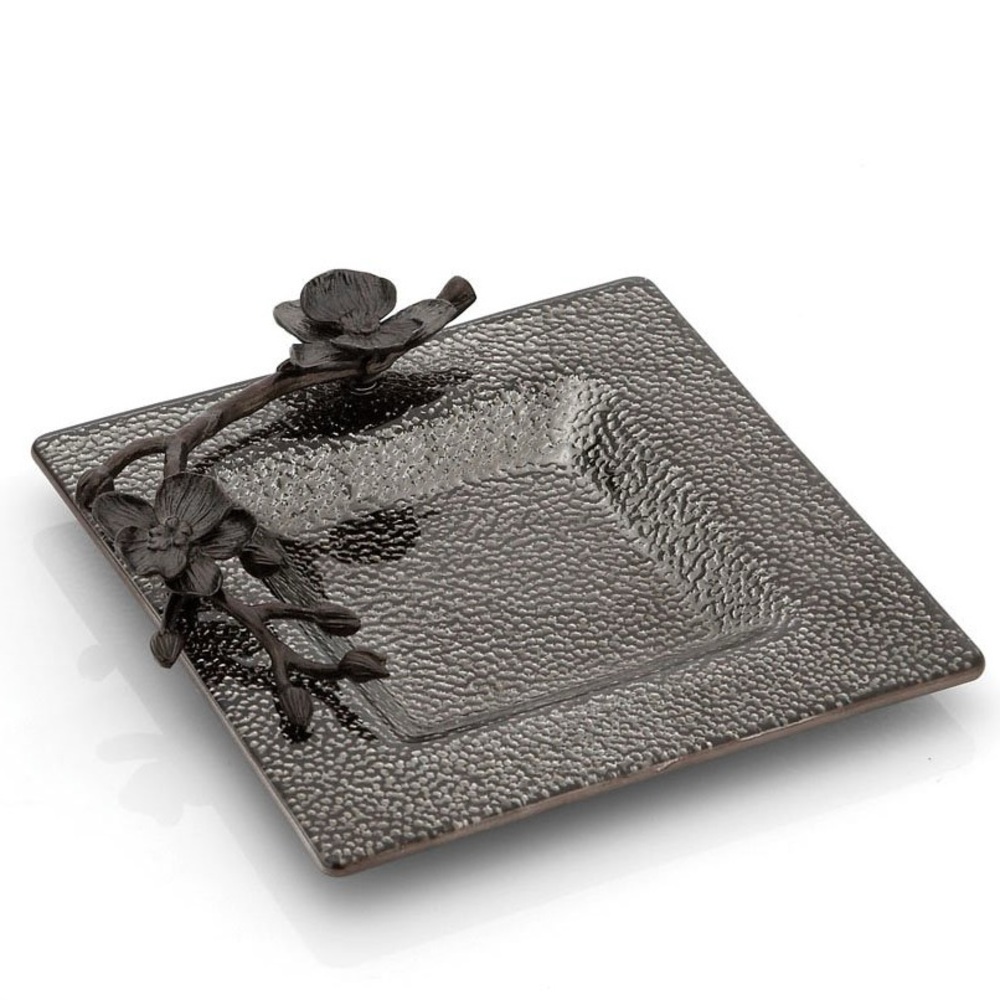 Michael Aram Black Orchid Glass Snack Dish